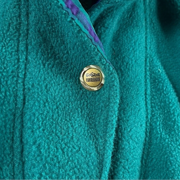 Vintage Powderhorn Medium Long Thick Heavy Fleece Half Zip Pullover Tunic Camp - Picture 6 of 11
